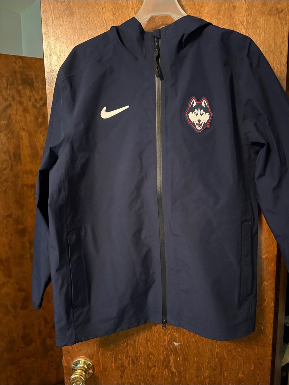 Nike Navy UConn Huskies Hooded Rain Jacket